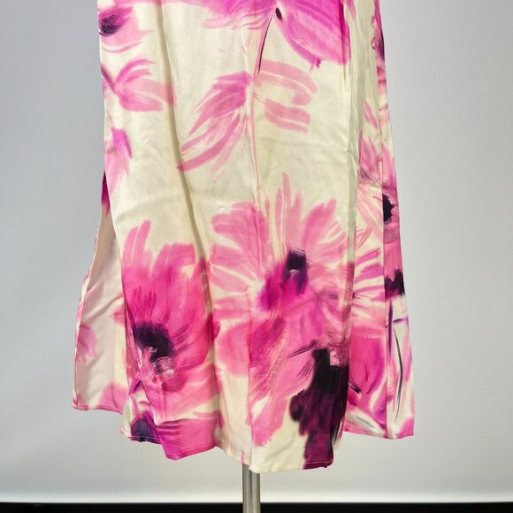 NWOT Johnny Was Jade KADEN Silk Blend Pink Floral MINI DRESS Size S - Picture 4 of 11